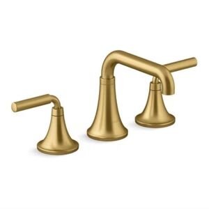 Kohler Widespread Bathroom Faucet Vibrant Brushed Modern Brass